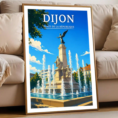 Affiche Dijon Place de la République