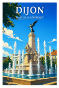 Affiche Dijon Place de la République