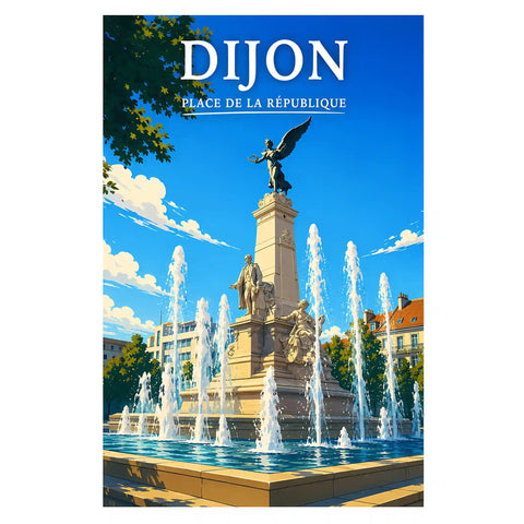 Affiche Dijon Place de la République