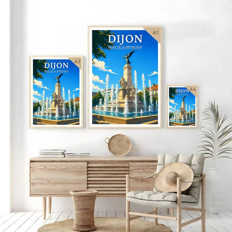 Affiche Dijon Place de la République