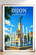 Affiche Dijon Place de la République