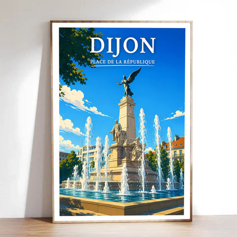 Affiche Dijon Place de la République