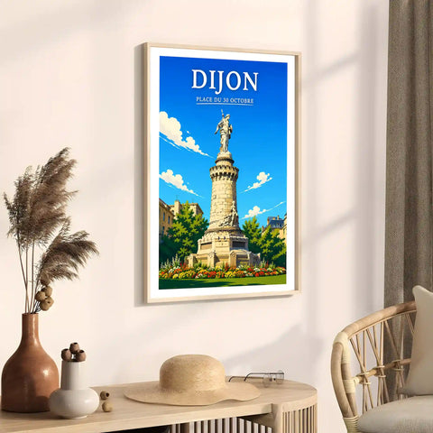 Affiche Dijon Place du 30 Octobre