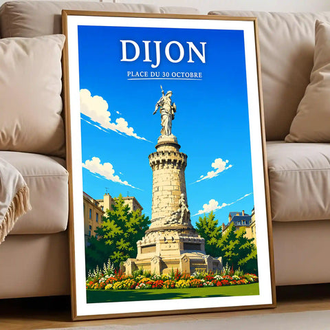 Affiche Dijon Place du 30 Octobre