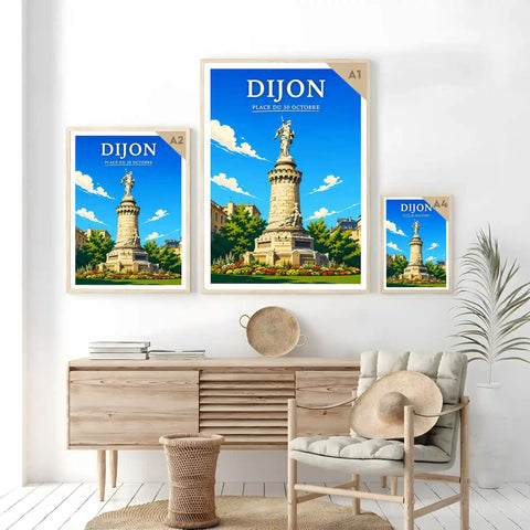 Affiche Dijon Place du 30 Octobre