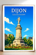 Affiche Dijon Place du 30 Octobre