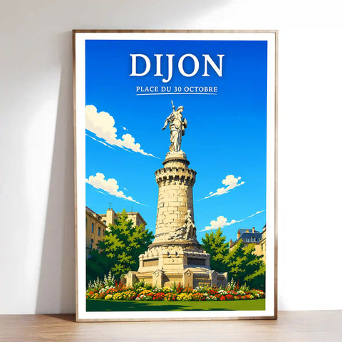 Affiche Dijon Place du 30 Octobre