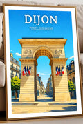 Affiche Dijon Porte Guillaume