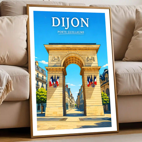 Affiche Dijon Porte Guillaume