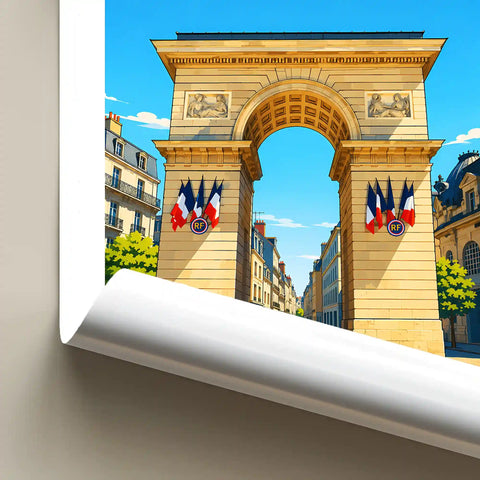 Affiche Dijon Porte Guillaume