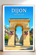 Affiche Dijon Porte Guillaume