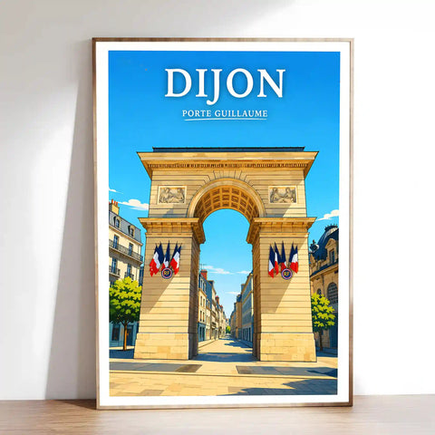 Affiche Dijon Porte Guillaume
