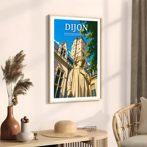 Affiche Dijon Statue de Philippe le Bon