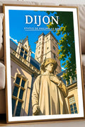 Affiche Dijon Statue de Philippe le Bon