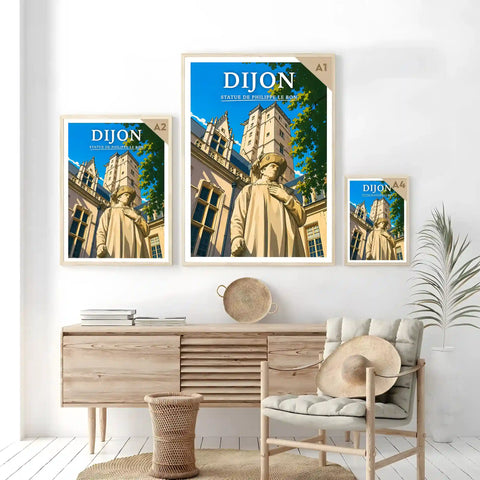 Affiche Dijon Statue de Philippe le Bon