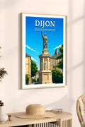 Affiche Dijon Statue de Saint-Bernard