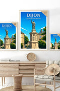 Affiche Dijon Statue de Saint-Bernard