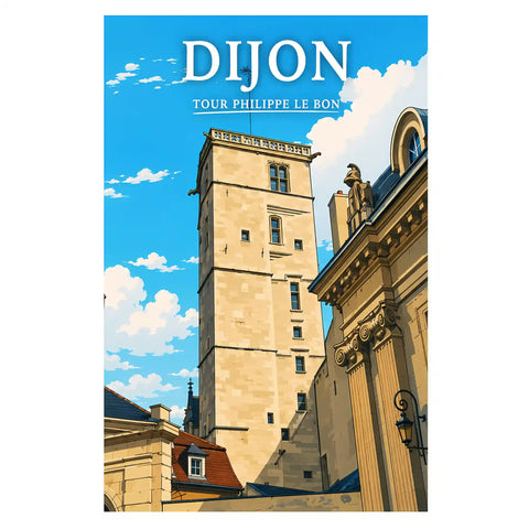 Affiche Dijon Tour Philippe Le Bon