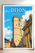 Affiche Dijon Tour Philippe Le Bon
