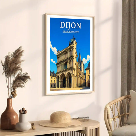 Affiche Dijon Église Notre-Dame