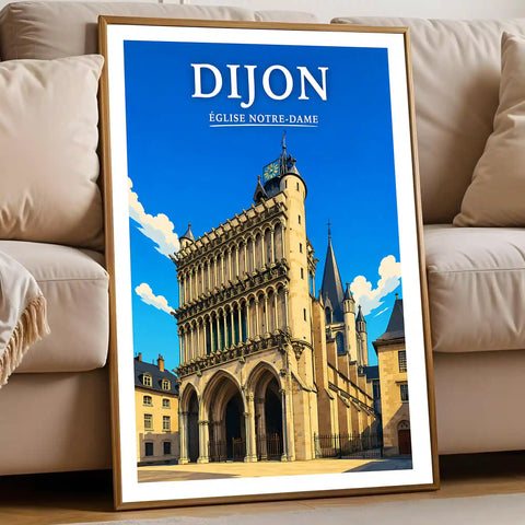 Affiche Dijon Église Notre-Dame