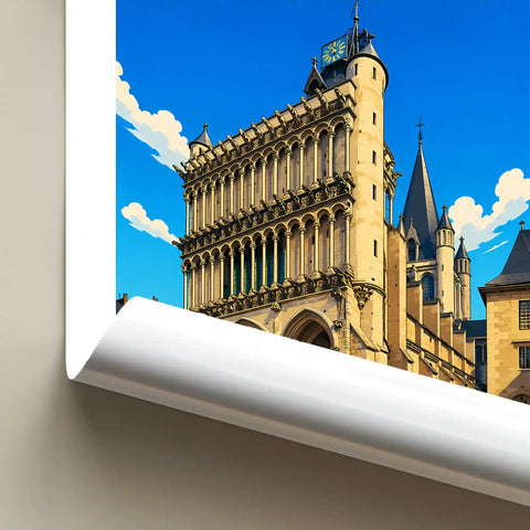 Affiche Dijon Église Notre-Dame