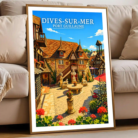 Affiche - Dives-sur-Mer - Port-Guillaume