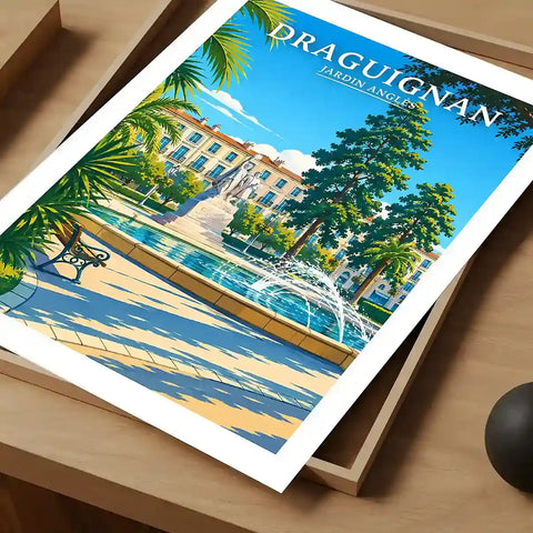 Affiche - Draguignan - Jardin Anglès