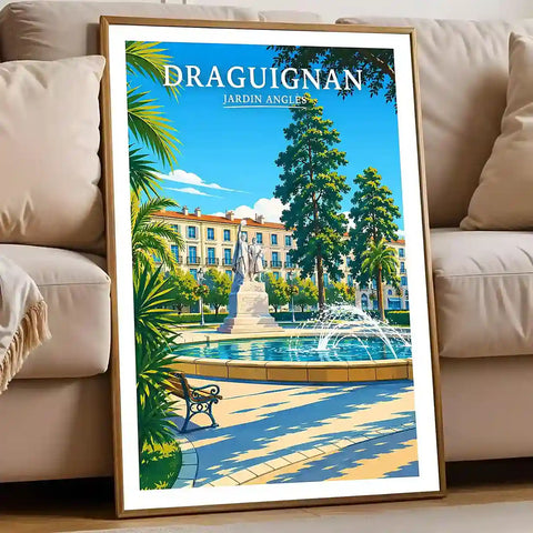Affiche - Draguignan - Jardin Anglès