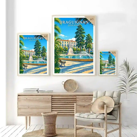 Affiche - Draguignan - Jardin Anglès