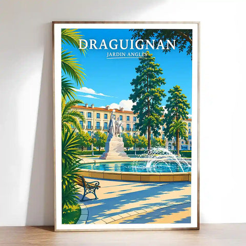 Affiche - Draguignan - Jardin Anglès