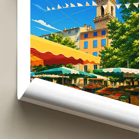 Affiche - Draguignan - Place du Marché