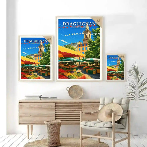 Affiche - Draguignan - Place du Marché
