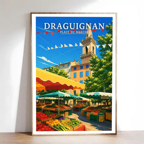 Affiche - Draguignan - Place du Marché