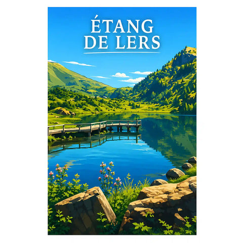 Affiche - Étang de Lers