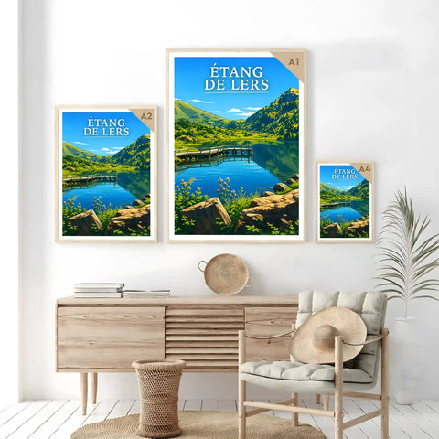 Affiche - Étang de Lers