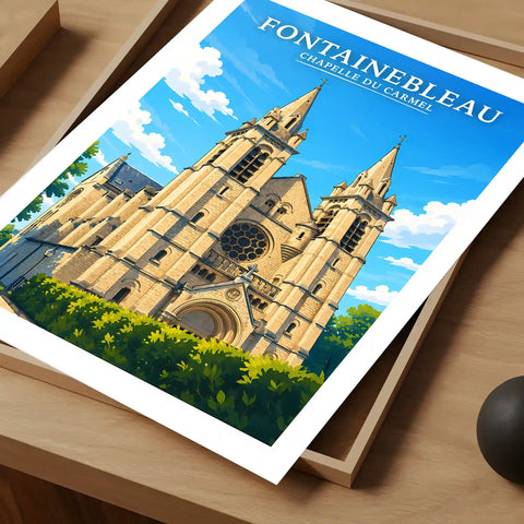 Affiche - Fontainebleau - Chapelle du Carmel