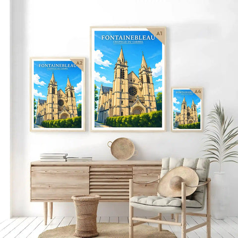 Affiche - Fontainebleau - Chapelle du Carmel