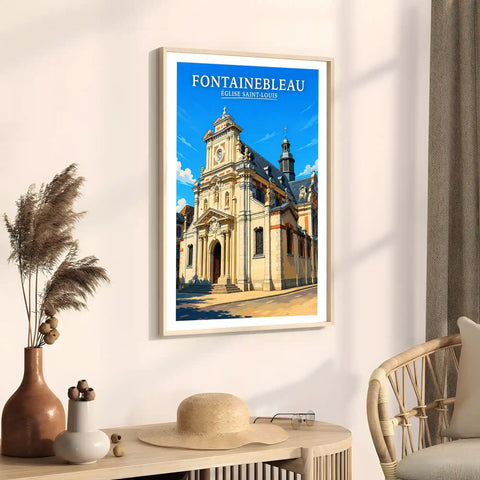 Affiche - Fontainebleau - Église Saint-Louis