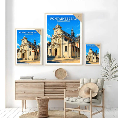 Affiche - Fontainebleau - Église Saint-Louis