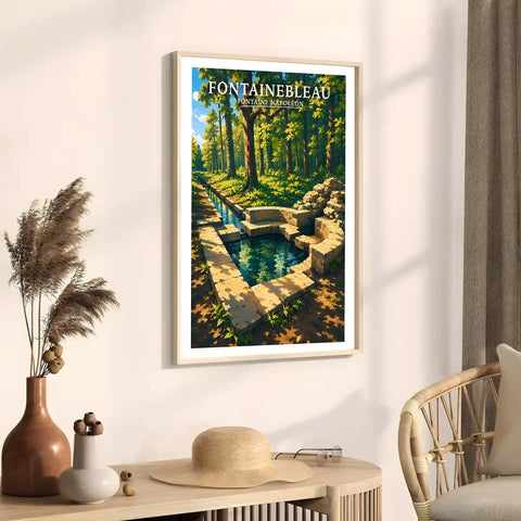 Affiche - Fontainebleau - Fontaine Napoléon