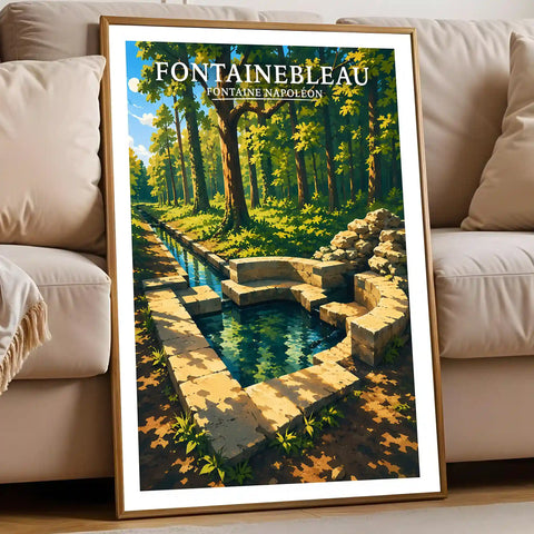 Affiche - Fontainebleau - Fontaine Napoléon