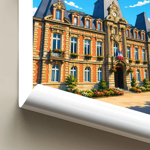 Affiche - Fontainebleau - Hôtel de Ville