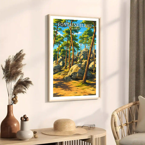 Affiche - Fontainebleau - La Forêt