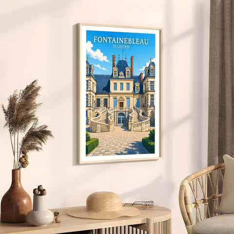Affiche - Fontainebleau - Le Château - affiche fontainebleau