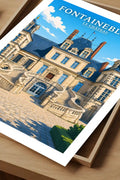 Affiche - Fontainebleau - Le Château - affiche fontainebleau