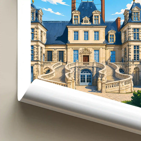 Affiche - Fontainebleau - Le Château - affiche fontainebleau