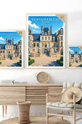 Affiche - Fontainebleau - Le Château - affiche fontainebleau