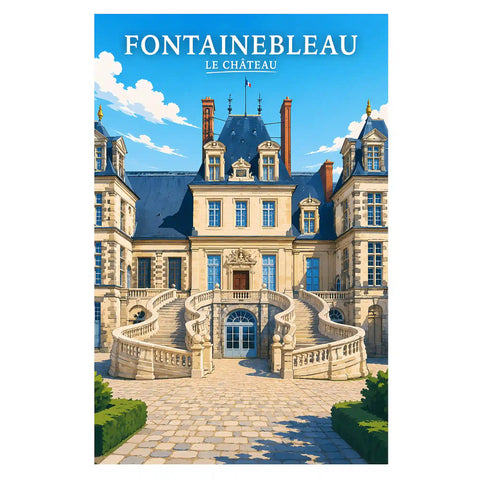Affiche - Fontainebleau - Le Château