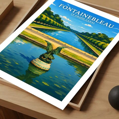 Affiche - Fontainebleau - Le Grand Canal
